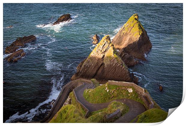  Dunquin Harbor Road Print by Brian Jannsen