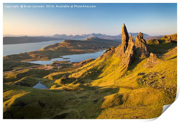 Dawn over Old Man of Storr  Print by Brian Jannsen