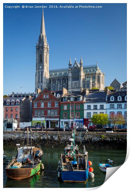 St. Coleman Cathedral, Cobh Ireland Print by Brian Jannsen