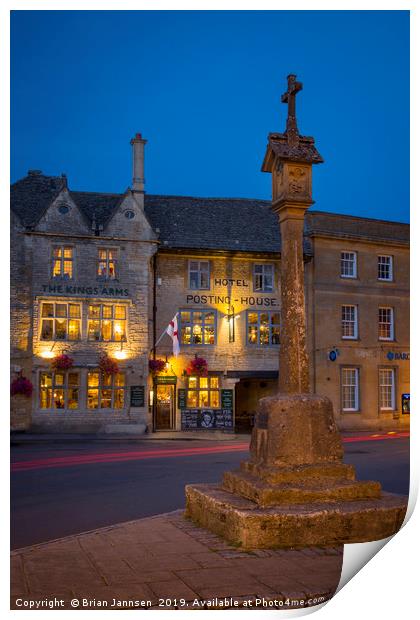 Stow-on-the-Wold   Print by Brian Jannsen