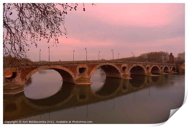 Do you see me at Pont-Neuf bridge Print by Ann Biddlecombe