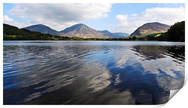 Loweswater From Holme Wood, Lake District, Cumbria Print by Steven Garratt