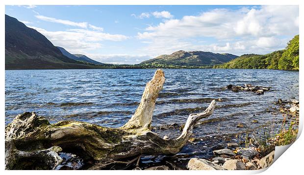 Up Crummock Water, Lake District, Cumbria Print by Steven Garratt