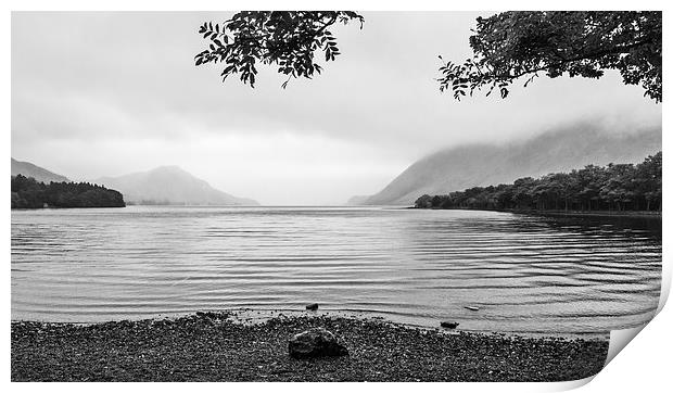 Another Wet Day At Crummock Water, Cumbria Print by Steven Garratt