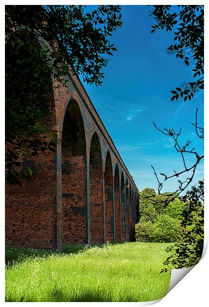 Railway Viaduct Outside John O'Gaunt, Leicestershi Print by Steven Garratt
