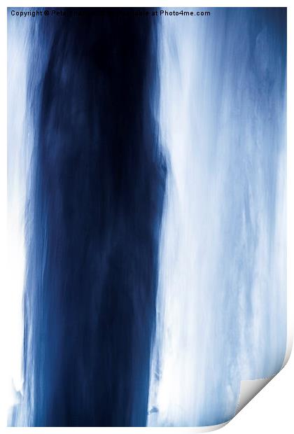 Falling Blue Print by Peta Thames