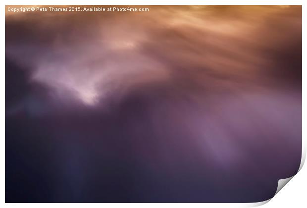 Dawn Cloud Abstract Print by Peta Thames