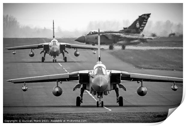 RAF Tornado GR4 Trio Finale Print by Duncan Monk