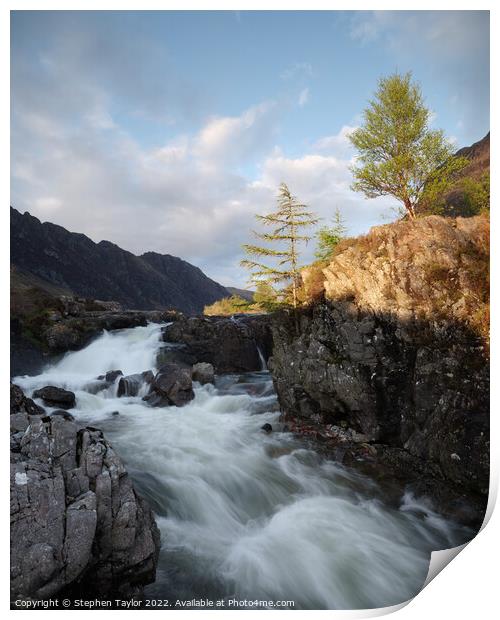 The River Coe Print by Stephen Taylor
