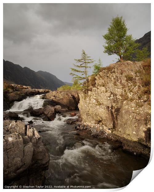 The River Coe Print by Stephen Taylor