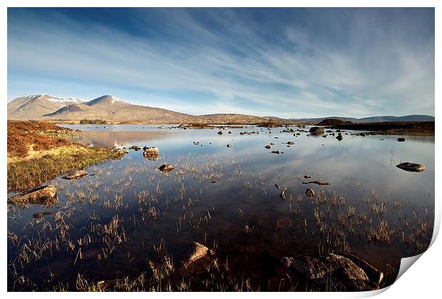 Rannoch Moor in the summer Print by Stephen Taylor