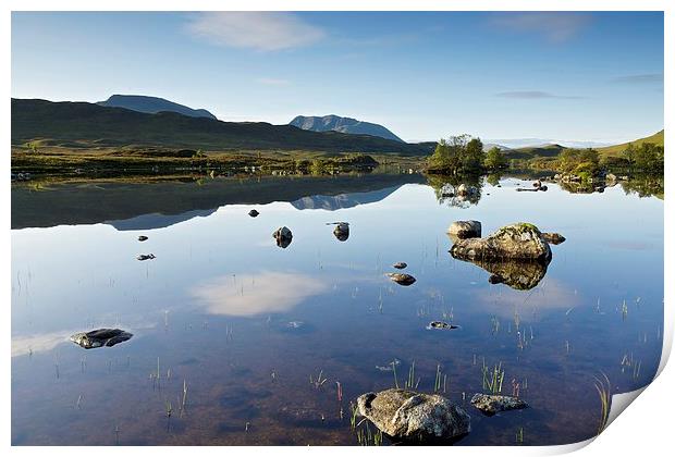  Rannoch Moor in the summer Print by Stephen Taylor