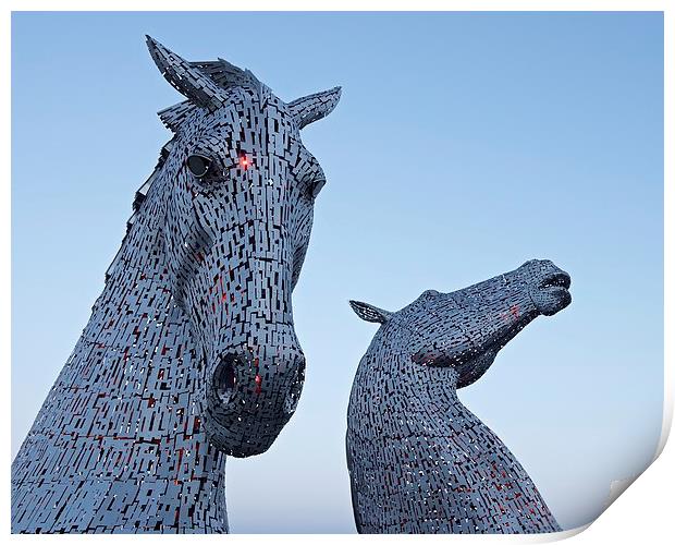  The Kelpies Print by Stephen Taylor