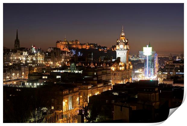  Edinburgh Castle Print by Stephen Taylor