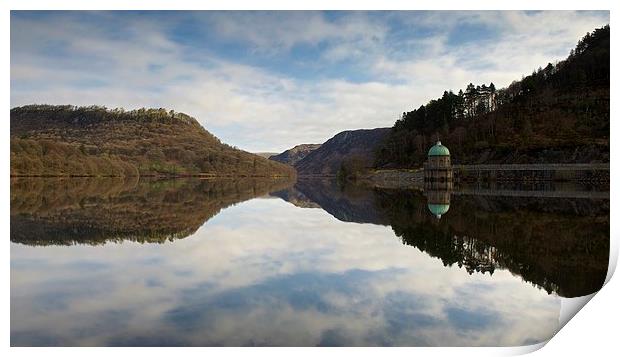  Reflections in the Elan Valley Print by Stephen Taylor