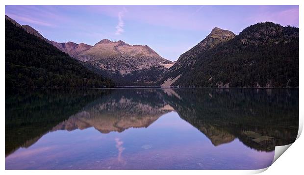  Lac d'Oredon at dawn Print by Stephen Taylor