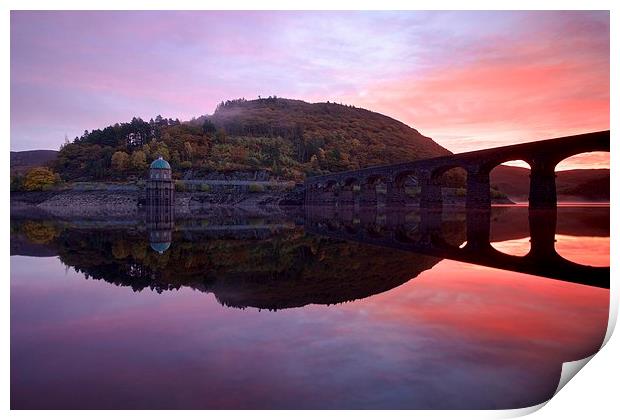  Sunrise in the Elan Valley Print by Stephen Taylor