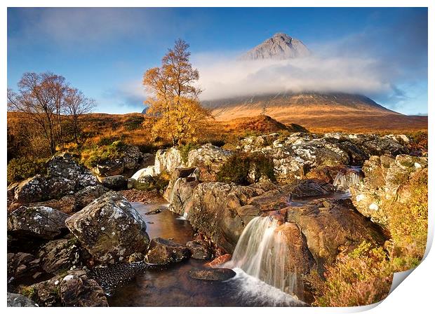  Stob Dearg in the autumn Print by Stephen Taylor