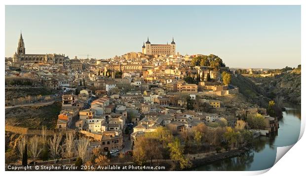 Toledo Panoroama Print by Stephen Taylor