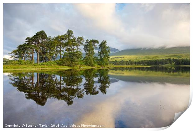 Loch Tulla Print by Stephen Taylor
