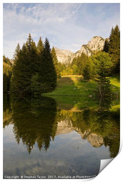 Lac de Fontaine Print by Stephen Taylor