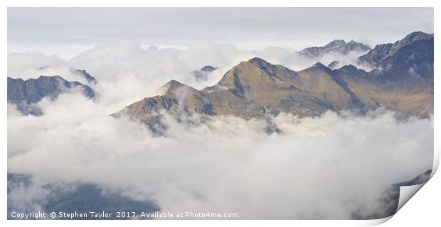 A Cloud Inversion above Gavarnie Print by Stephen Taylor