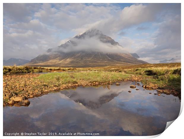 Clearing Mist in Glencoe Print by Stephen Taylor