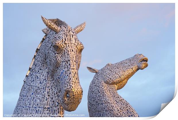 The Kelpies Print by Stephen Taylor