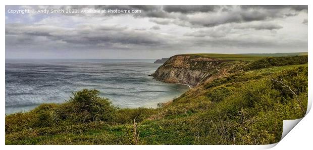 Majestic Coastal Scenery Print by Andy Smith