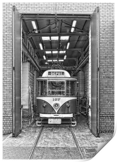  Crich Tramway Print by Andy Smith