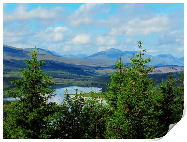  Loch Garry Print by Andy Smith