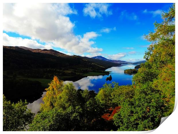           Queens View Loch Tummel Print by Andy Smith