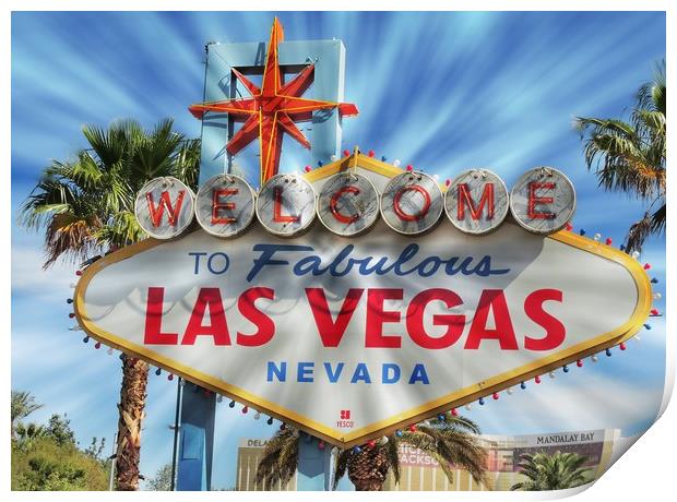           Welcome to Las Vegas Print by Andy Smith