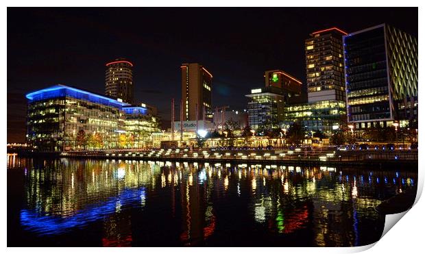 Salford Quays Media City Print by Andy Smith
