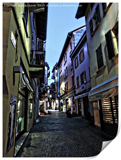 The Streets of Stresa           Print by Andy Smith