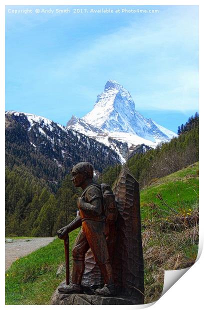 Matterhorn Alpine Trails           Print by Andy Smith