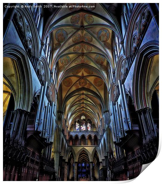 salisbury cathedral           Print by Andy Smith