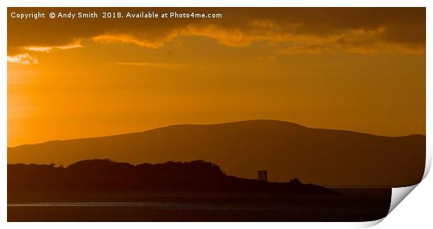 Majestic Solway Sunset Print by Andy Smith