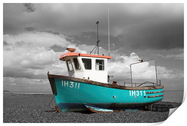  Fishing Boat Print by Terry Stone