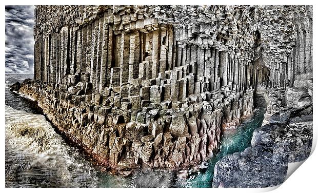  Fingal's cave panorama, Staffa, Scotland Print by James Bennett (MBK W