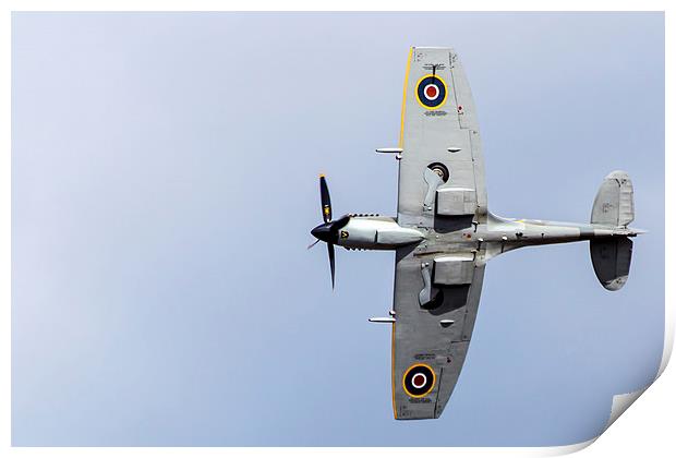  Spitfire pass Print by Gregory Culley