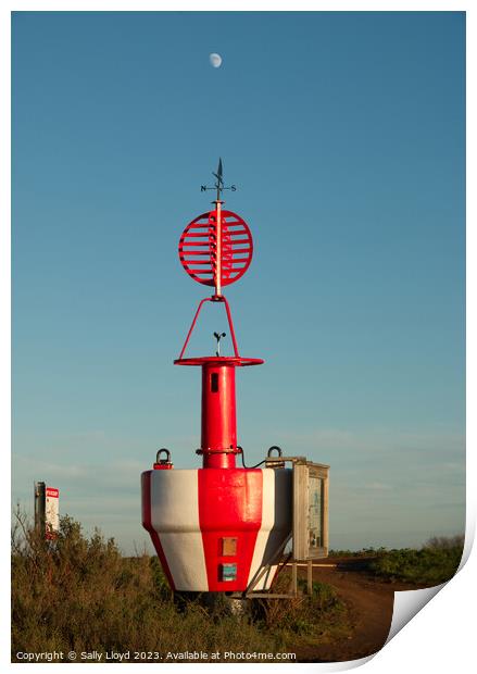 Blakeney Weather Vane Buoy, Norfolk Print by Sally Lloyd