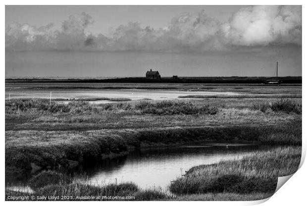 View to the Watch House at Blakeney Print by Sally Lloyd