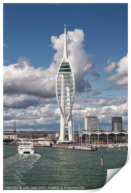 Portrait photograph of the Spinnaker in Portsmouth Print by Sally Lloyd