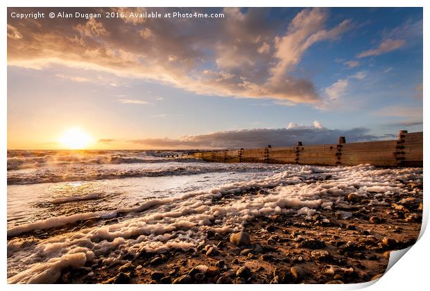 Fleetwood Beach, Lancashire Print by Alan Duggan