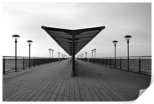  Down the pier. Print by paul cobb