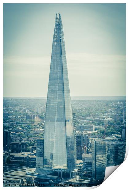 The Shard in London, United Kingdom  Print by Malgorzata Larys