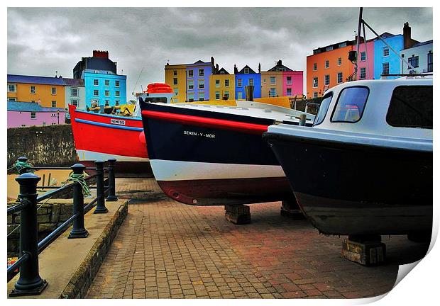  Tenby Harbour Print by Mandy Llewellyn