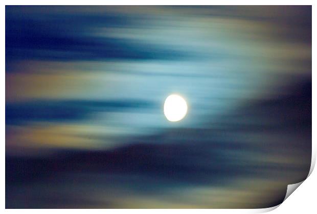  Mistaken moon abstract Print by Simon Philp