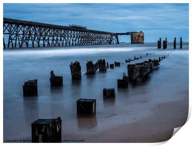 Steetly Pier Print by Ron Sayer